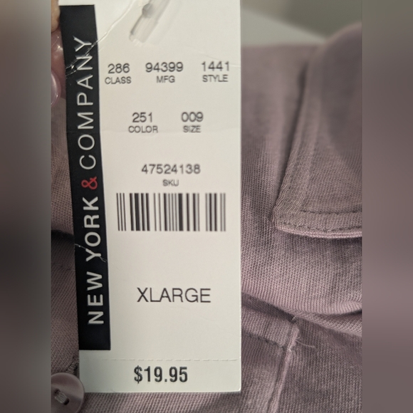 New York & Company Women's Lavender Top Size XL - Picture 6 of 9